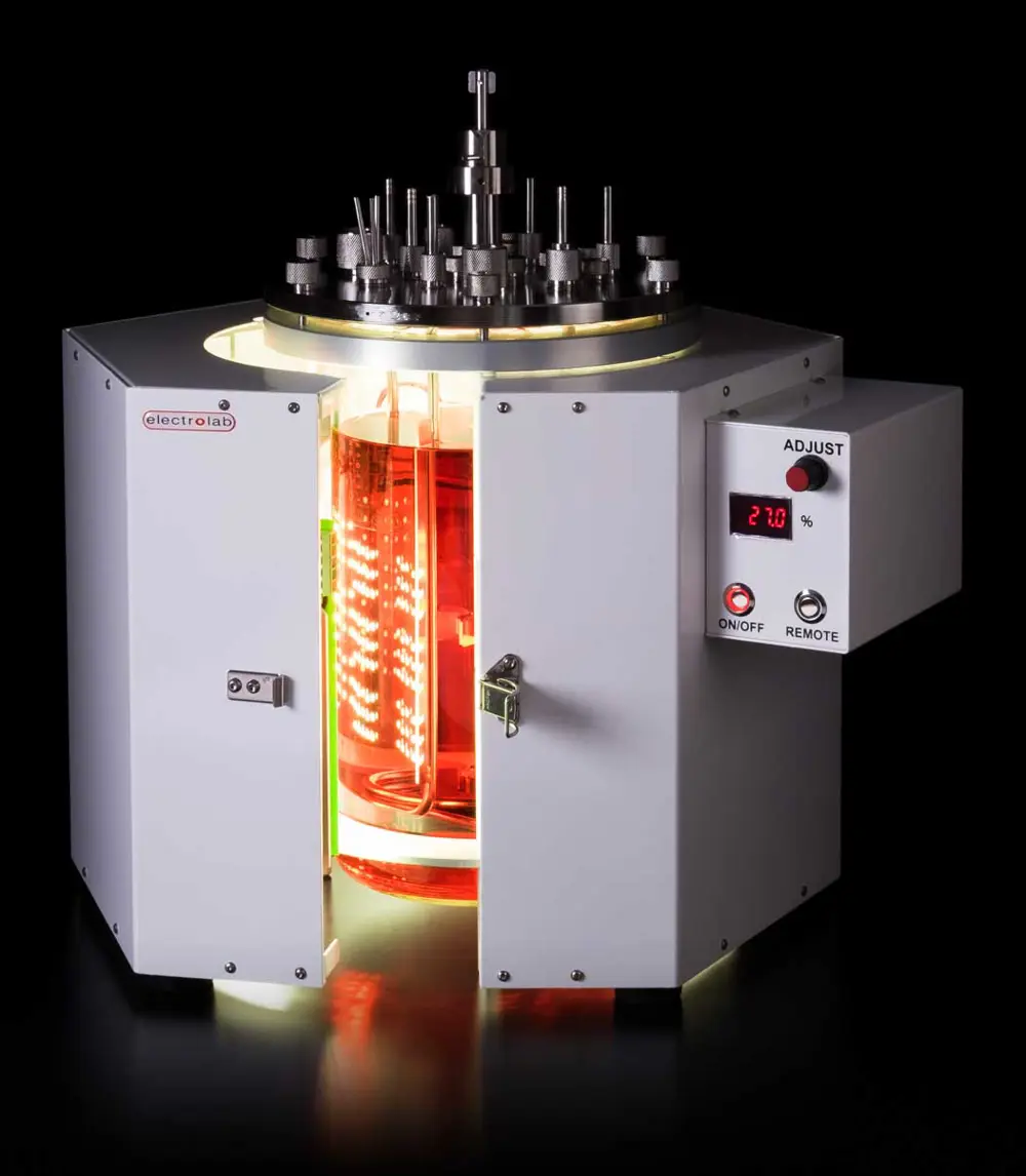 Photobioreactor unit partly opened